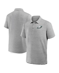 Fanatics Men's Heather Gray Philadelphia Eagles Clutch Polo Shirt