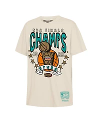 Mitchell & Ness Big Boys and Girls Natural San Antonio Spurs 1999 Nba Finals Champions Hardwood Classics History T-Shirt