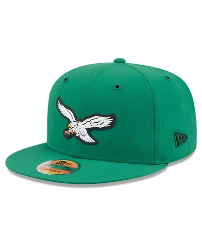 New Era Men's Kelly Green Philadelphia Eagles 2026 Sideline Throwback 9FIFTY Snapback Hat