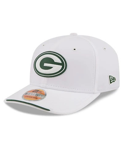 New Era Men's White Green Bay Packers 2026 Sideline 9SEVENTY Adjustable Hat
