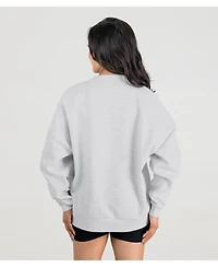 Gameday Couture Women's Ash Minnesota Vikings Fierce Focus Premium Oversized Fleece Pullover Sweatshirt