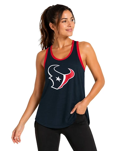 G-iii 4Her by Carl Banks Women's Navy Houston Texans Tater Ii Racerback Tank Top