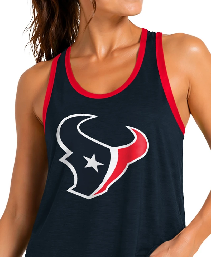G-iii 4Her by Carl Banks Women's Navy Houston Texans Tater Ii Racerback Tank Top