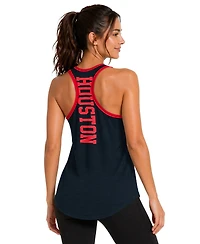 G-iii 4Her by Carl Banks Women's Navy Houston Texans Tater Ii Racerback Tank Top