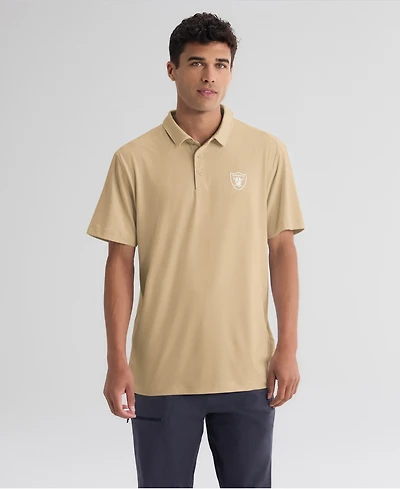 Fanatics Men's Tan Las Vegas Raiders Clutch Polo Shirt