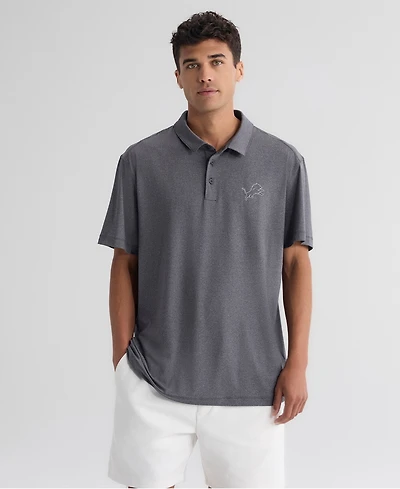 Fanatics Men's Charcoal Detroit Lions Clutch Polo Shirt
