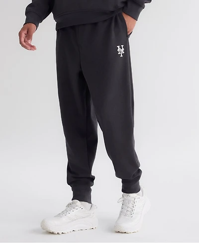 Fanatics Men's Charcoal New York Mets Clutch Fleece Tri-Blend Joggers