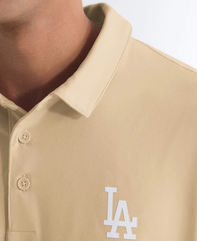 Fanatics Men's Khaki Los Angeles Dodgers Clutch Polo Shirt