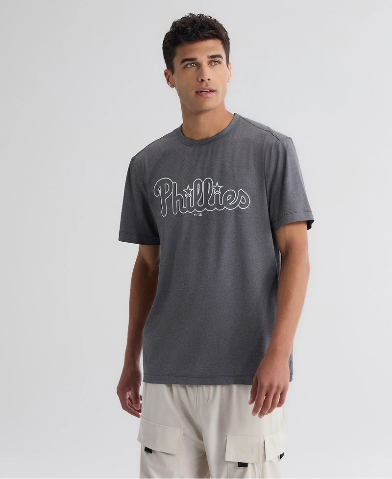 Fanatics Men's Charcoal Philadelphia Phillies Clutch Winning Edge T-Shirt