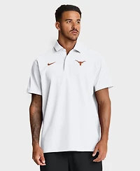 Nike Men's White Texas Longhorns Coaches Sideline Dri-fit Polo Shirt