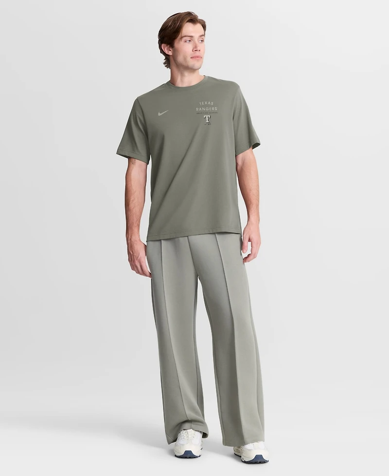 Nike Men's Olive Texas Rangers Statement Dri-fit Primary T-Shirt