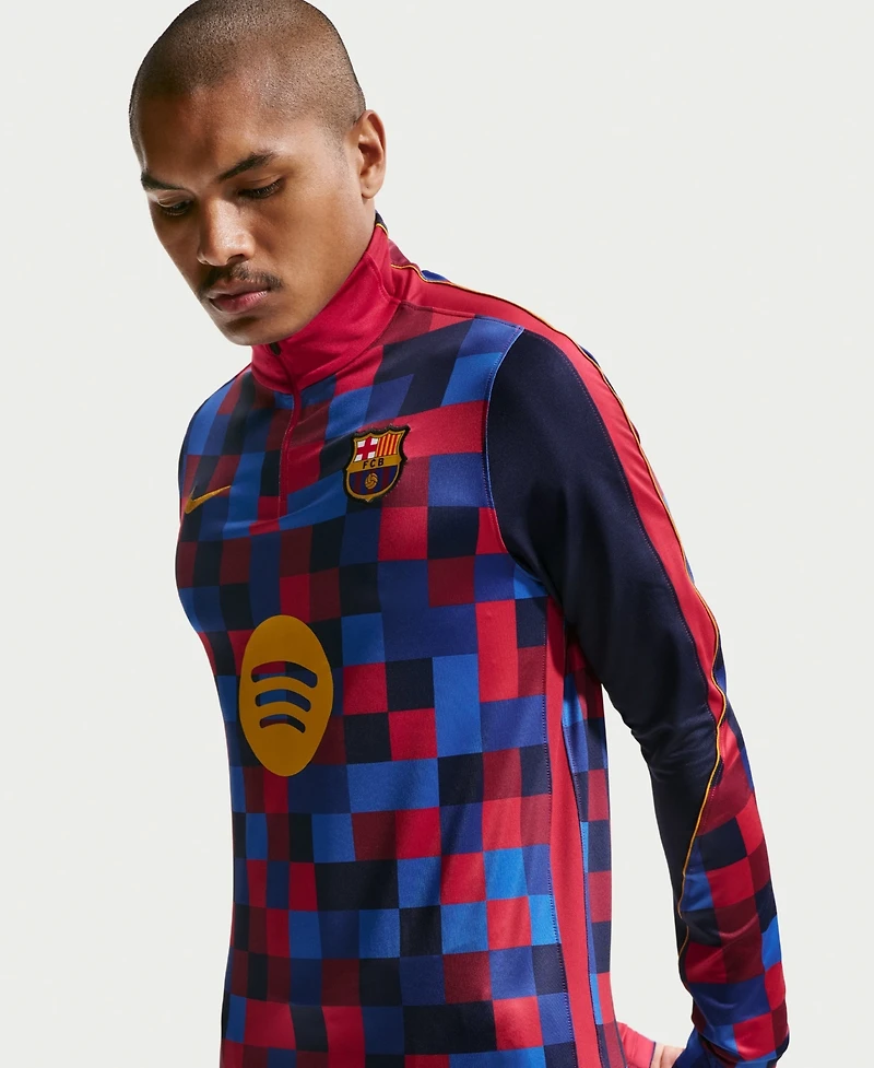 Nike Men's Red Barcelona 2026/27 Strike Drill Quarter-ZipLong sleeves Jersey