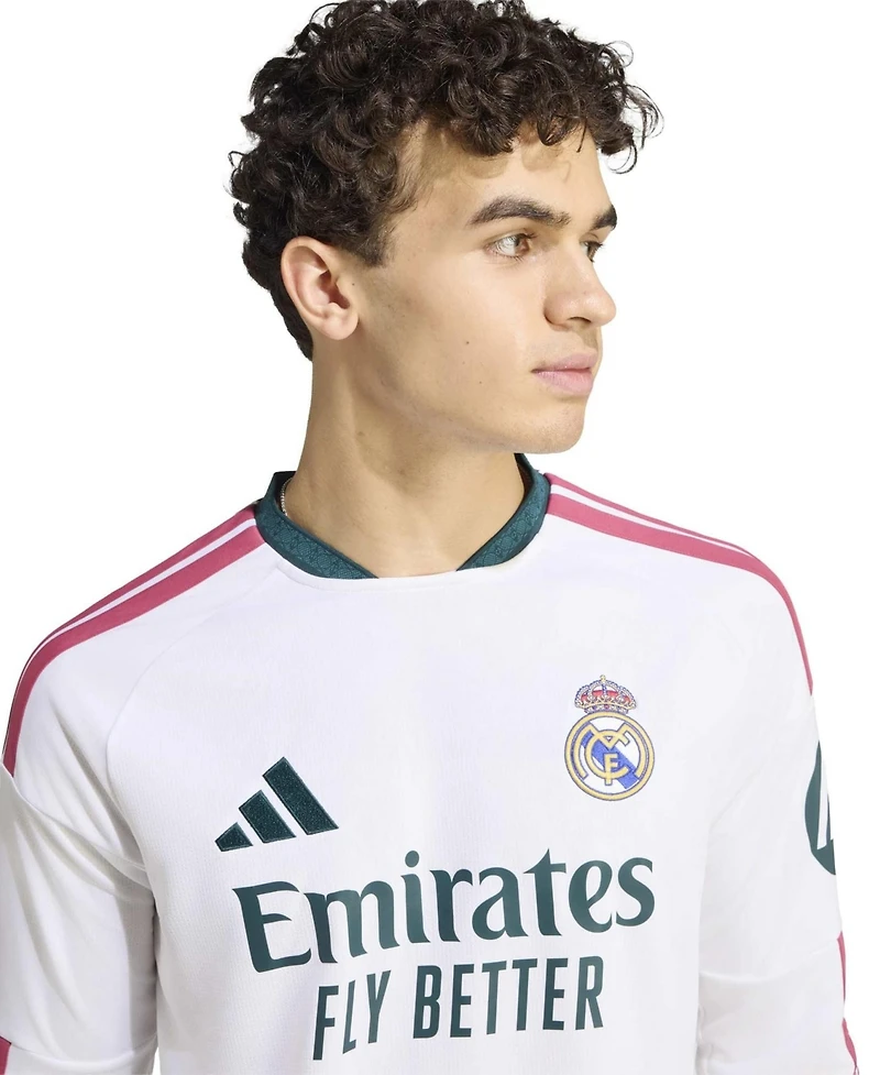 Adidas Men's White Real Madrid 2026/27 Home ReplicaLong sleeves Jersey