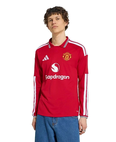 Adidas Men's Red Manchester United 2026/27 Home ReplicaLong sleeves Jersey