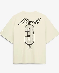 Nike Women's Jackson Merrill Cream San Diego Padres Premium Essentials Boxy Name Number T-Shirt