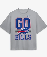 Nike Women's Gray Buffalo Bills Alternate Boxy T-Shirt