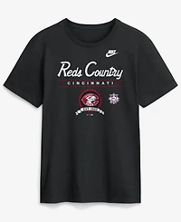 Nike Men's Black Cincinnati Reds Cooperstown Graphic T-Shirt