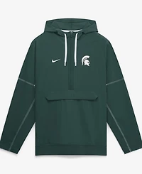 Nike Men's Green Michigan State Spartans 2026 Sideline Anorak Half-Zip Hoodie