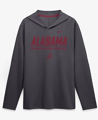 Nike Men's Anthracite Alabama Crimson Tide 2026 Sideline LightweightLong sleeves Hooded Dri-fit Top