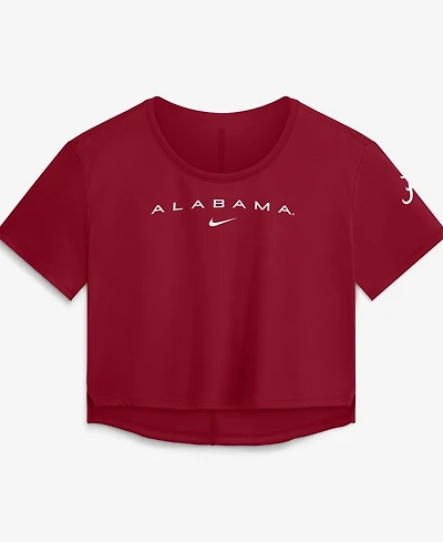 Nike Women's Crimson Alabama Tide Premium Performance Dri-fit Cropped Top