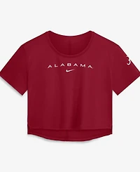 Nike Women's Crimson Alabama Tide Premium Performance Dri-fit Cropped Top