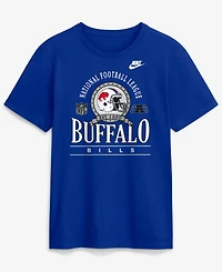 Nike Men's Royal Buffalo Bills Rewind Team Spirit Essential Cotton T-Shirt