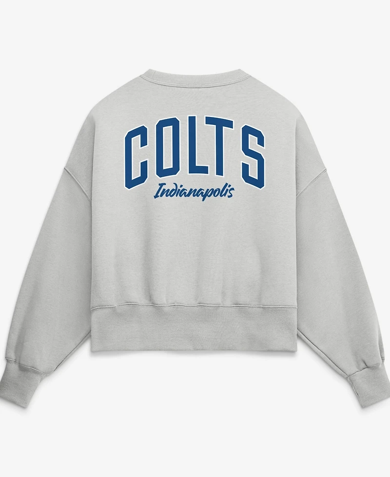 Nike Women's Gray Indianapolis Colts Oversized Primetime Phoenix Fleece Sweatshirt