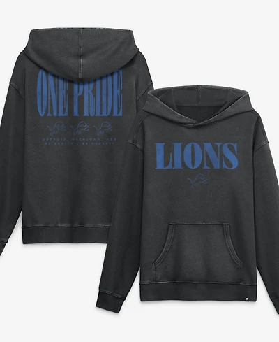 Fanatics Men's Black Detroit Lions Relaxed Intense Rivalry French Terry Hoodie