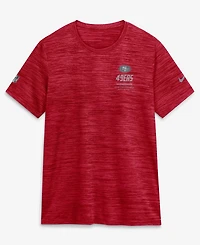 Nike Women's Scarlet San Francisco 49ers Sideline Velocity Dri-fit T-Shirt