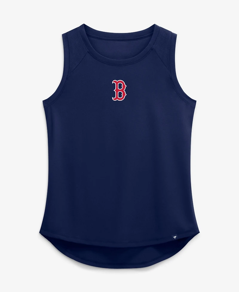 Fanatics Women's Navy Boston Red Sox Draped Mesh Back Performance Tank Top