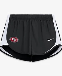 Nike Women's Black San Francisco 49ers Tempo Mid- Dri-fit Shorts