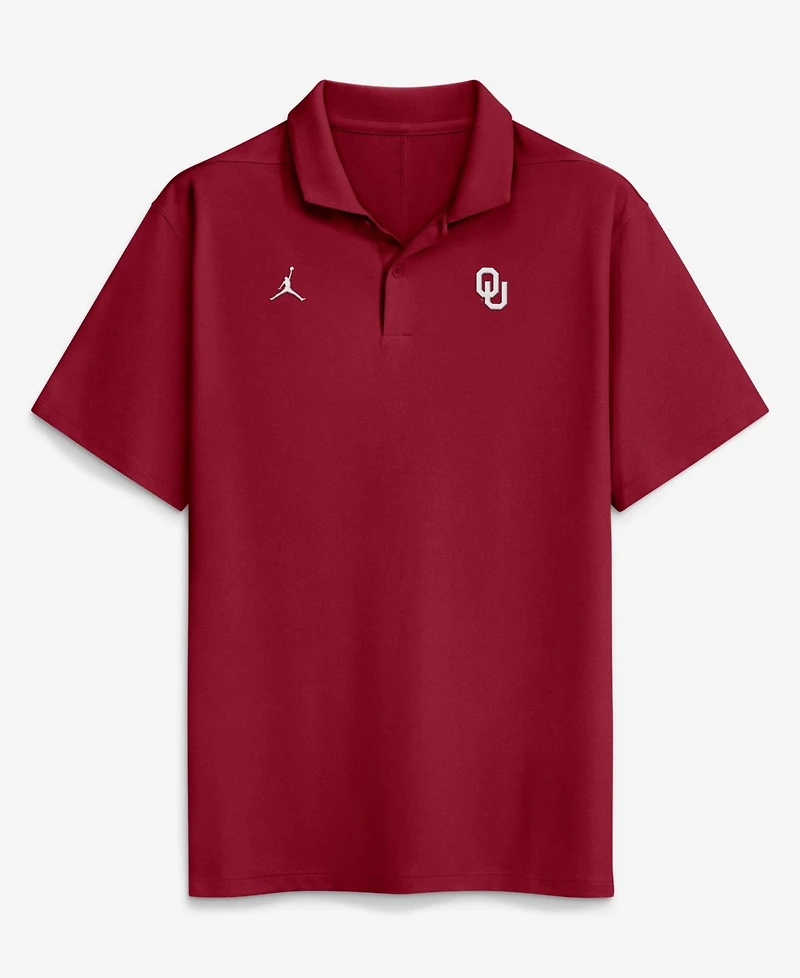 Jordan Men's Crimson Oklahoma Sooners Primetime Victory Plus Dri-fit Polo Shirt