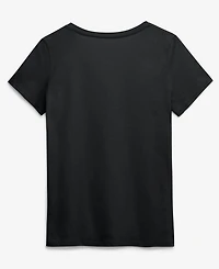 Logo Athletic Women's Black Washington Commanders Primary V-Neck T-Shirt