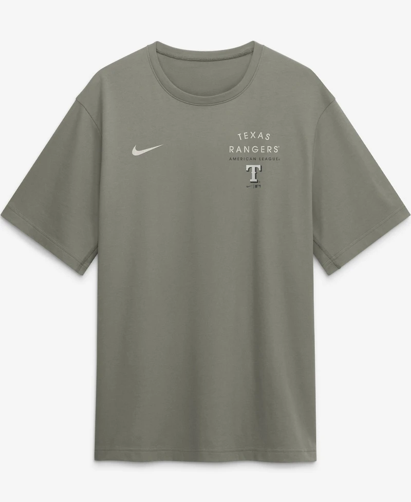 Nike Men's Olive Texas Rangers Statement Dri-fit Primary T-Shirt