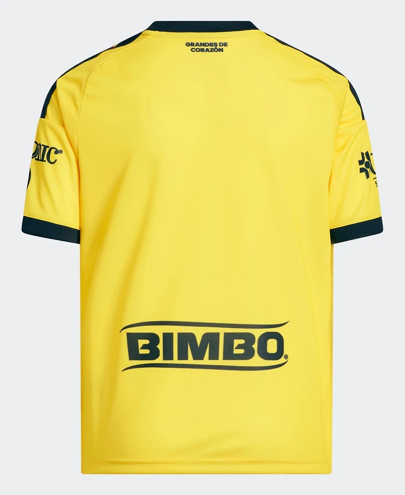 Adidas Big Boys and Girls Yellow Club America 2026/27 Home Replica Jersey
