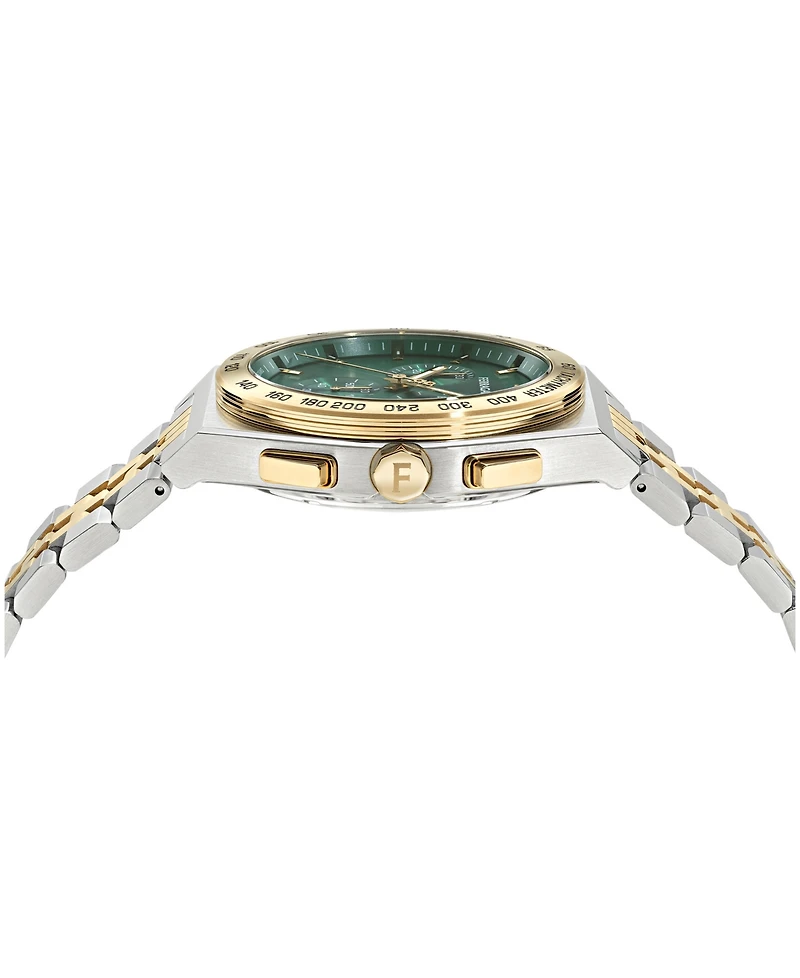 Ferragamo Men's Two-Tone Stainless Steel Chronograph Bracelet Watch 42mm