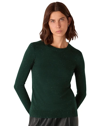 Whistles Women's Annie Sparkle Crew Neck Top