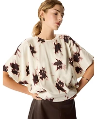 Whistles Women's Shadow Floral Viscose Blouse