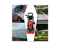 Lucky One 3000 Psi Electric Pressure Washer with Patio Cleaner, 5 Nozzles and Hose Reel