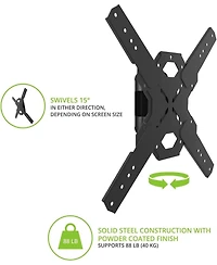 Kanto PS100 Tilting Swivel Tv Mount, Up to 60"