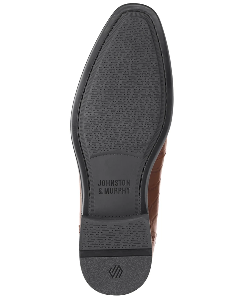 Johnston & Murphy Men's Gibbons Bit Memory Foam Almond-Toe Loafers