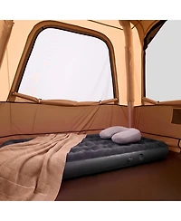 Sugift 4 Person Inflatable Instant Cabin Tent with Rechargeable Pump and 5 Large Mesh Windows