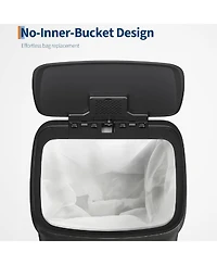 gaomon Gal Step-on Kitchen Stainless Steel Trash Can