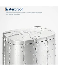gaomon 13 Gal Stainless Steel Step-On Garbage Bin