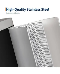 gaomon 13 Gal Slim Stainless Steel Step-On Kitchen Trash Can