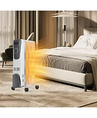 Ecooso 1500W Electric Space Heater with Adjustable Thermostat