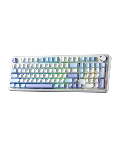 Aula F99 Pro Wireless Mechanical Keyboard, Tri-Mode Bt Usb-c, 8000mAh Battery, Rgb Backlit, Control Knob, Side-Printed Keys