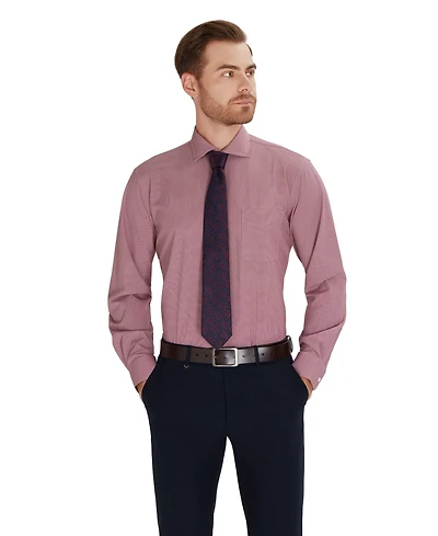 Club Room Men's Regular-Fit Houndstooth Dress Shirt, Macy's Exclusive