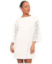 Petal and Pup Women's Lula Long-Sleeve Lace Back-Tie Mini Dress