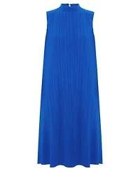 Phase Eight Women's Betsie Fine-Plisse Funnel-Neck Sleeveless Dress
